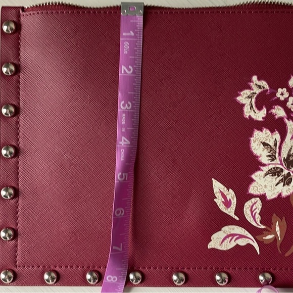 NWT White House Black Market Large Floral Studded Clutch - Picture 14 of 16